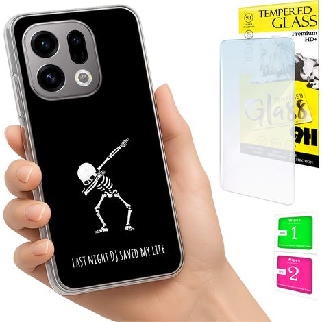 Funda para Oppo Find X9 con cubierta trasera y cristal 9H (1/5)