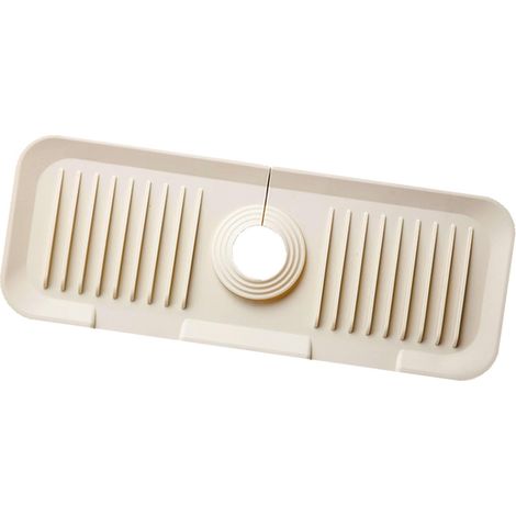 Tapis de robinet de cuisine en silicone antidérapant et pliable, protège-éclaboussures et égouttoir salle de bain, camping-car (1/5)