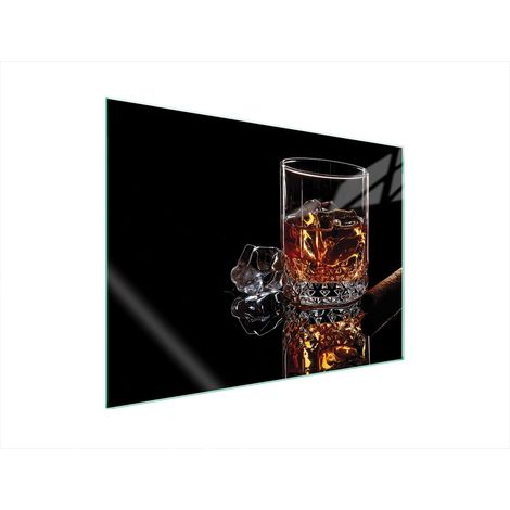 PLACA PROTECTORA DE VIDRIO PARA ESTUFA 70x52 WHISKY (1/5)