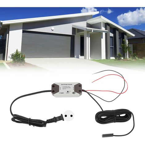Interrupteur de commande de porte de garage, télécommande intelligente WiFi de style graffiti pour porte à enroulement, commande vocale intelligente, ouvre-porte contrôlé par téléphone portable, norme (1/5)