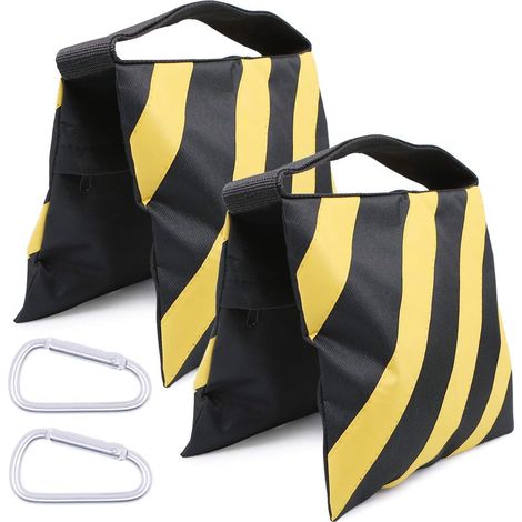Sandsack-Set inklusive 2 robusten Fotosäcken, strapazierfähige Sandsäcke, kompatibel mit Fotostudio-Stativen. (1/5)