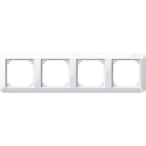 Cache Merten 389419 1-M, System M blanc polaire brillant 4 parties X97062 (1/2)