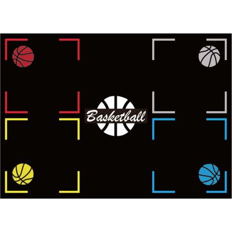 Tapis d'Entraînement de Basketball - Semelles en Caoutchouc Silencieuses et Antidérapantes, pour la Maison et les Enfants, Compatible avec les Jouets de Sport et d'Extérieur.