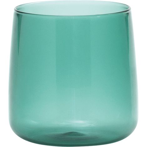 Zafferano Set 6 Bicchiere No Bilia in Vetro Borosilicato Soffiato a Mano Colore Verde Lago - Accessorio Elegante e Moderno per la Tua Tavola