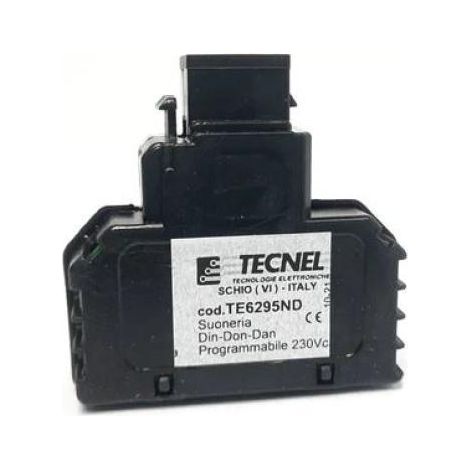 Suoneria programmabile tecnel mono-bi-tritonale nero- te6295nd