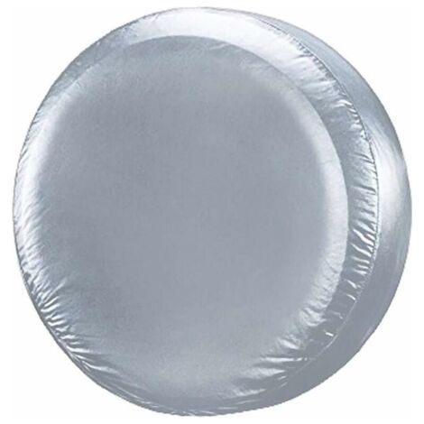 Argent 30" Pouces Housse de Pneu de Secours Couverture Roue pour Diamètre (75cm-80cm) Protection Antipoussière Imperméable Voiture (1/5)