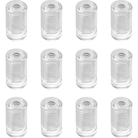 12PCS Vis de fixation en acrylique Clous de fixation transparents pour enseigne murale, clou de fixation pour verre publicitaire (1/5)