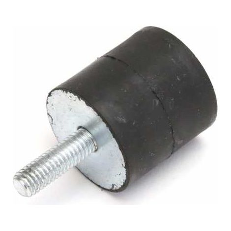 Silent bloc, plot antivibratoire universel 25 x 25 mm. Mâle M6 / Femelle M6 (1/4)