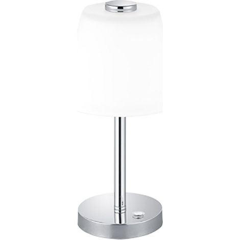 Sobremesa Led Touch Emerald Cromo Y Cristal Blanco Ø15 cm Trio Lighting (1/3)