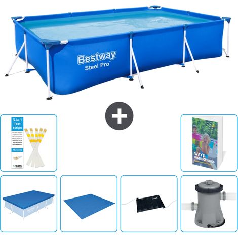 Bestway Steel Pro Rechteckig - 300x201x66 cm - 7-teilig S40