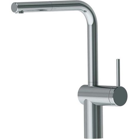 KWC Küchenarmatur Livello 5E Fensterarmatur mit ausziehbarem Auslauf Edelstahl Hochdruck (1/2)