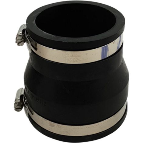 Raccord réducteur en caoutchouc souple 90x75mm