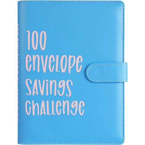 Défi d'épargne avec 100 enveloppes, classeur en cuir résistant pour relever ce défi, une méthode simple et amusante (1/5)