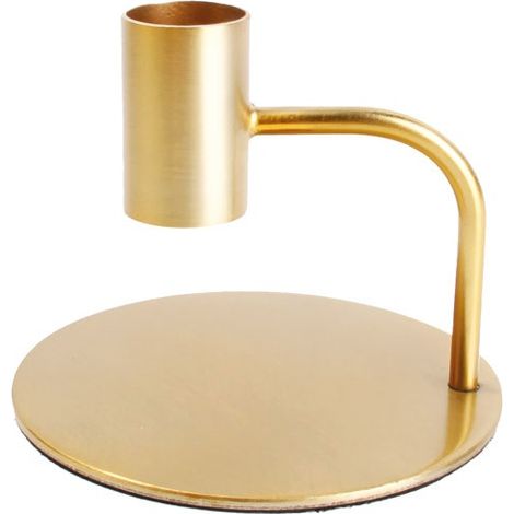 Portacandela 8 Cm Metallo Oro - Colonna - Collezione Sp