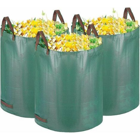 Royaluxe – Gartenabfallsäcke, grüne Gartensäcke, 3er-Set robuste 272-Liter-Müllsäcke, für mehr Sauberkeit (1/2)