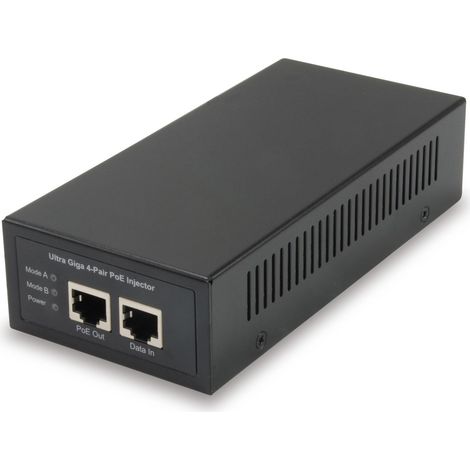Injecteur PoE Level One 60 W haute puissance noir (1/3)