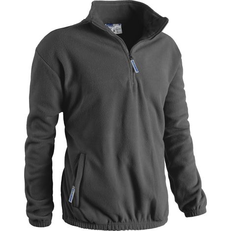 Felpa da lavoro in pile Sottozero Svezia 7250 mezza zip - L - Gris