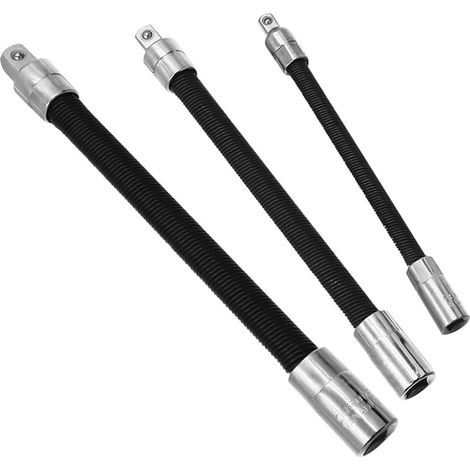 Ensemble D'Outils de 3 Pièces Clé Électrique Tige de Connexion Élastique Arbre Flexible Universel Clé à Cliquet Tige D'Extension de Ressort (1/5)