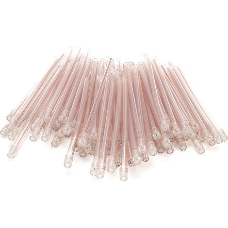 100 pièces Embouts à Aspiration Salivaire Jetables, Tubes pour Éjecteur de Salive, Matériel de Soin Dentaire Chirurgical (1/5)