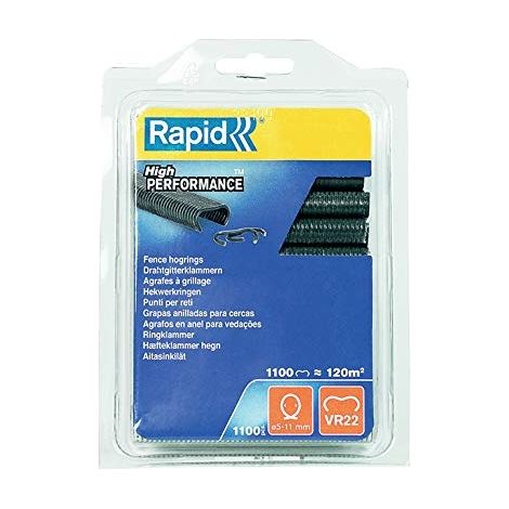 Rapid VR22 graffette zincate grigio antracite 1100 pz