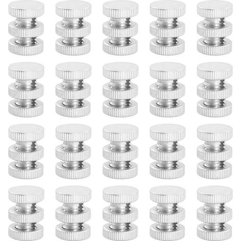 Lot de 20 connecteurs de clôture électrique en alliage d'aluminium pour fil de clôture électrique, boulon à fente (1/5)