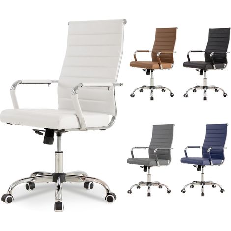 Bürostuhl, ergonomisch, 60 x 60 x 101 cm, weiß (1/5)