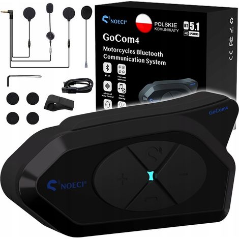 MOTORRAD-INTERCOM-KONFERENZ NOECI GOCOM4 BT 5.1 PL POLNISCHE SPRACHE