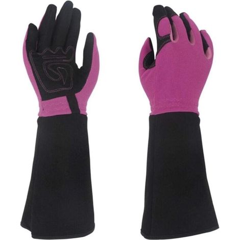 Garden Gloves, Thorn and Cut Resistant Gardening Gloves - Long Rose Pruning Gloves - Long Gardening Gloves for Women and Men 38cm (1/5)