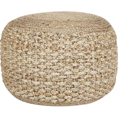 Pouffe DINNI Jute Beige