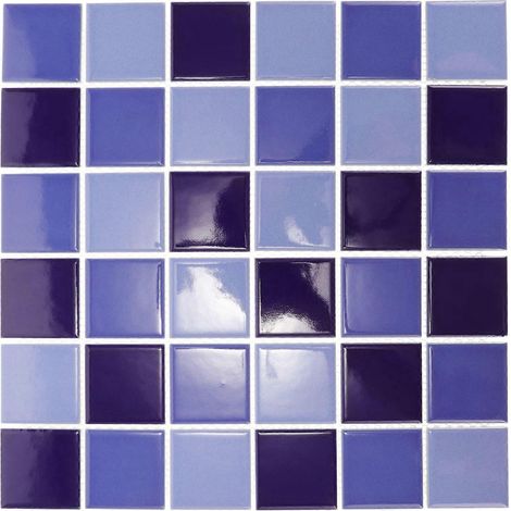 Lot de 36 carreaux de mosaïque en céramique pour crédence de cuisine ou piscine (1/5)