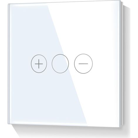 Interrupteur WiFi tactile LED variable Blanc 90-250 V 2,4 GHz Smartphone (1/5)