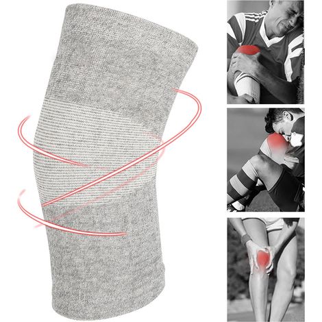 Genouillère Élastique en Fibre de Charbon de Bamboo - Confortable et Protectrice - Taille Universelle (1/5)