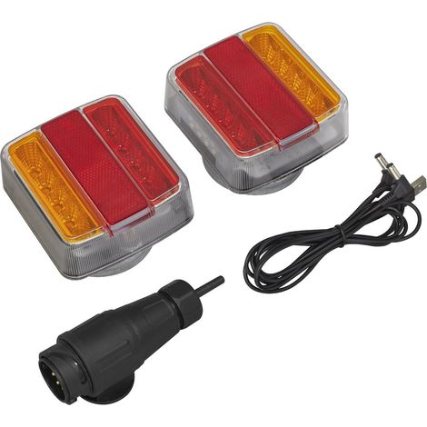 Sealey TB183LEDW 13-Pin Wireless SMD LED Trailer Light Set 2pc (1/4)