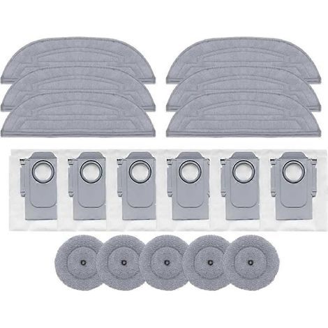 Dust Bags pour S8 Maxv Ultra/S8 Max Ultra Robot Aspirateur pièce détachée Rag Serpillière Cloth Bags Serpillière Pads Acces (1/4)
