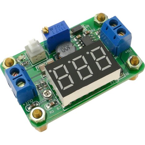 BeMatik - Alimentation DC-DC de 4.5-24V à 0.93-20V 2A avec afficheur LCD DW-0419 (1/4)