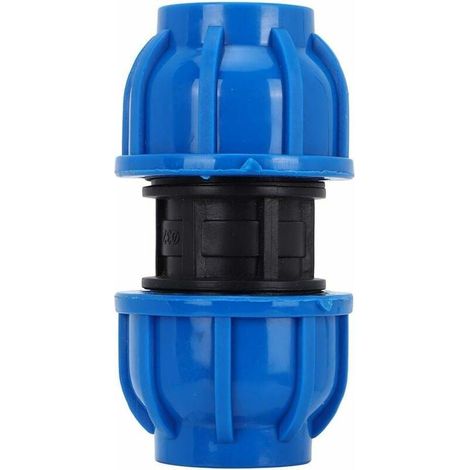 Lot de 4 raccords PE droit 32mm – Connecteur en plastique résistant – Réduit la perte de charge – Préserve la qualité de l\'eau potable (1/5)