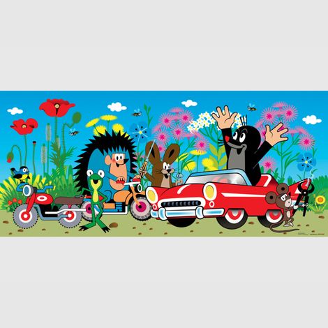 Poster intissé - La petite voiture taupe - 202x90 cm (1/3)