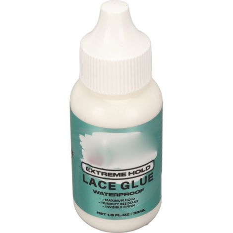 Colle pour perruques en dentelle, forte adhérence, colle pour postiches, blanc crème translucide, 38 ml (1/5)