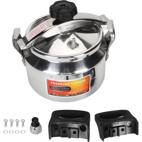 Autocuiseur en alliage d'aluminium 4L pour gaz, conception anti-explosion, ouverture facile, cuisson rapide et uniforme (1/4)