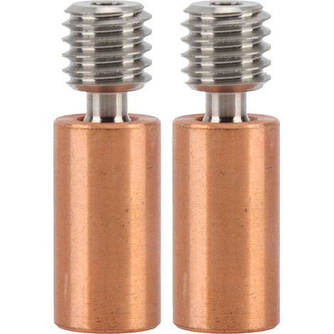 2 pièces de rupture de chaleur bimétallique, barrière thermique robuste, haute dureté, alliage de titane et cuivre, rupture de chaleur entièrement métallique pour imprimante 3D (1/5)