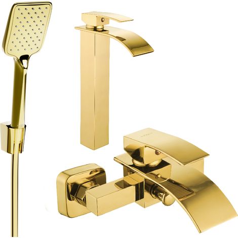Mexen Aries R62 Badewannenset, Gold - 744813R62-50 (1/4)