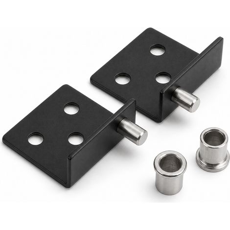 Charnière Pivotante Inox Noire pour Porte en Bois 35 mm (1/5)
