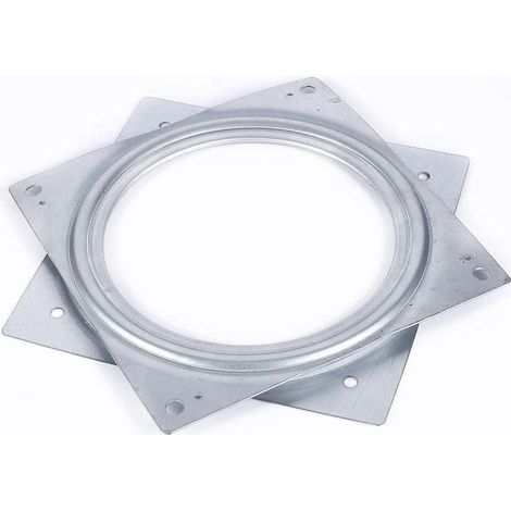 6 Pouces Plaque Pivotante à Roulement à Billes, Lazy Susan Bearing, Plaque Pivotante à Roulement, Rotative en Métal Carré Roulement, Platine Roulement pour Meubles TV Rack Moniteur Ordinateur