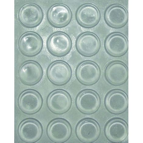 TDK1 Türanschlagdämpfer selbstklebend, rund, Ø13 x 4, Kunststoff transparent