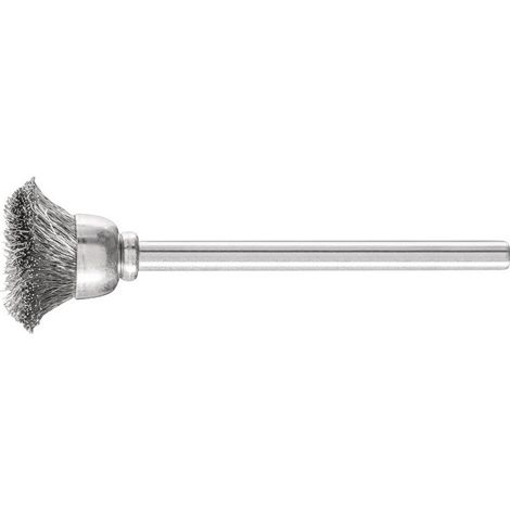 Mini cepillo de taza TBU 1503/3 INOX 0.10 D15xl3xL5 mm VA PFERD (Paquete de 10)
