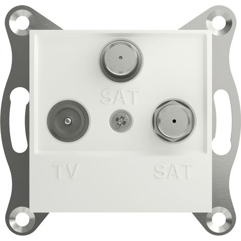 Schneider Electric   TV-SAT-SAT-Enddose Asfora Weiß (RAL 9003) EPH3670121D 1 St.