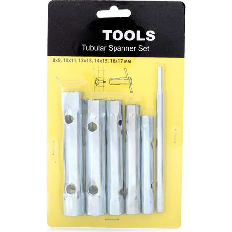 Clé À Douille Pour Bougie - Acier Carbone Haute Teneur - 8mm À 17mm - Structure Creuse - Set De 6 Pièces (1/3)