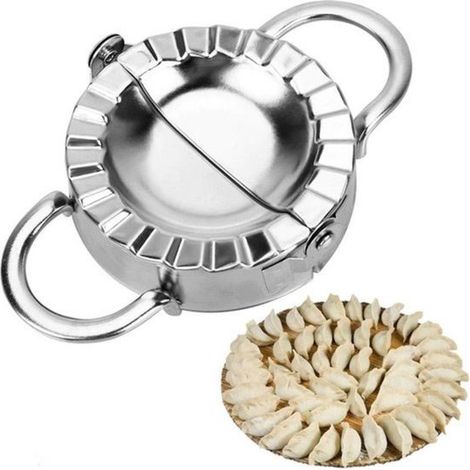Moule à raviolis en acier inoxydable Ø 10 cm, coupe-pâte et moule pour raviolis, dumplings, empanadas et tartes, ustensile de cuisine (1/5)
