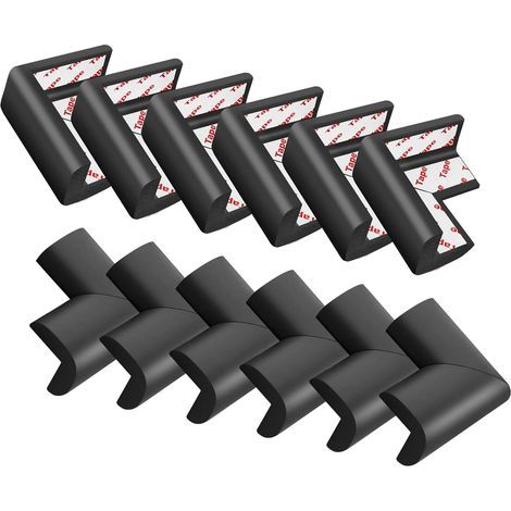 CCYKXAA 10 Pieces Table Corner Protectors Baby Safety, Rubber Corner Protectors, Baby Corner Protectors for Furniture Child Safety, for TV Cabinet, Desk, Walls