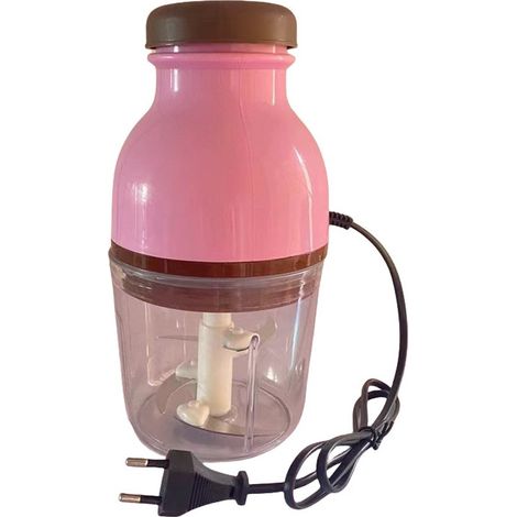 Hachoir à viande manuel rose pour usage domestique, hachoir de cuisine multifonctionnel, adapté aux milkshakes, aux aliments pour bébés, à la viande et aux légumes (1/5)